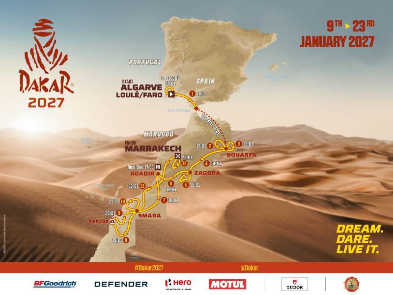 Mundial de Rally-Raid 2027.- La ASO dio a conocer el recorrido oficial del Dakar 2027